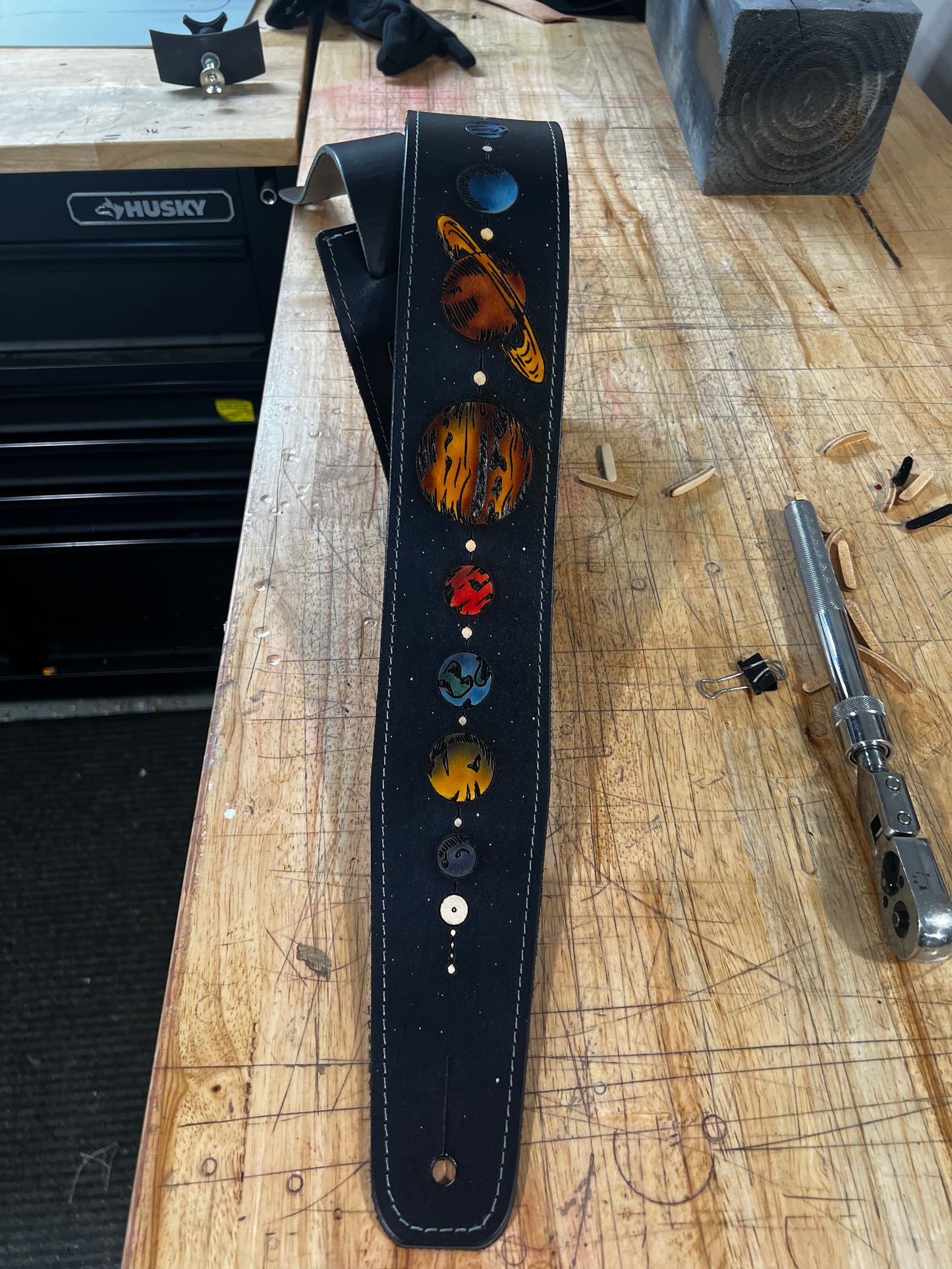 Solar System Guitar Strap