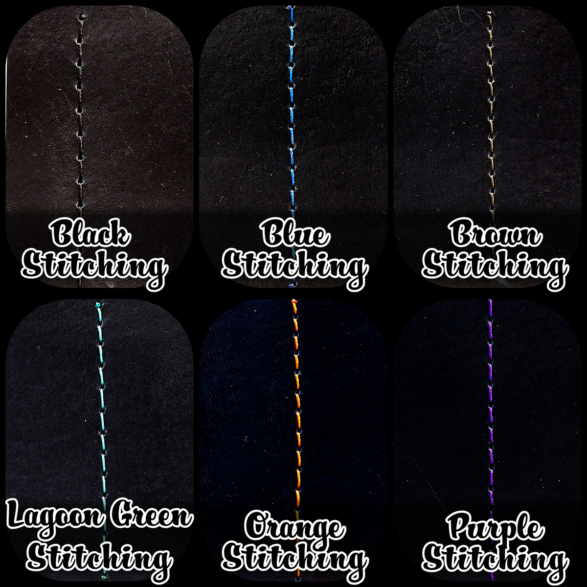 Black Leather Guitar Strap